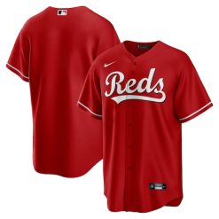 Cincinnati Reds Blank Red Alternate Jersey - All Stitched