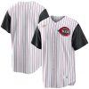 Cincinnati Reds Blank Black White Cooperstown Throwback Jersey - All Stitched