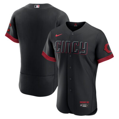 Cincinnati Reds Blank City Connect Cincy Game Jersey - All Stitched