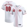 Custom Cincinnati Reds White Home Elite Jersey - All Stitched
