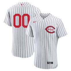 Custom Cincinnati Reds White Field Of Dreams Game Jersey - All Stitched