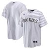 Colorado Rockies Blank White Home Jersey - All Stitched