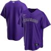Colorado Rockies Blank Purple Alternate Jersey - All Stitched