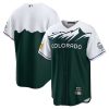 Colorado Rockies Blank Green City Connect Jersey - All Stitched