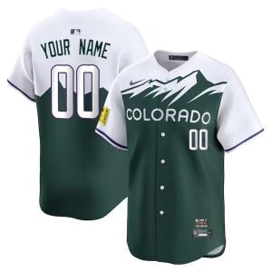 Custom Colorado Rockies Green City Connect Limited Jersey - All Stitched