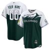 Custom Colorado Rockies Green City Connect Jersey - All Stitched