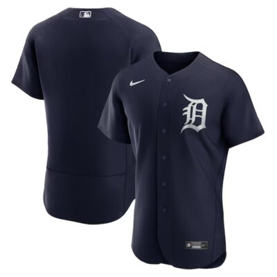 Detroit Tigers Blank Navy Alternate Game Jersey - All Stitched