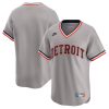 Detroit Tigers Blank Grey Cooperstown Throwback Jersey - All Stitched