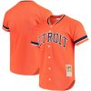 Detroit Tigers Blank Orange Cooperstown Throwback Jersey - All Stitched
