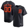 Custom Detroit Tigers Navy Alternate Limited Jersey - All Stitched