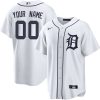 Custom Detroit Tigers White Home Jersey - All Stitched