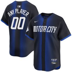 Custom Detroit Tigers Navy City Connect Jersey - All Stitched