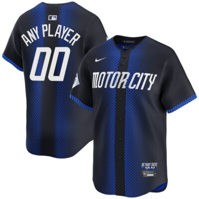 Custom Detroit Tigers Navy City Connect Jersey - All Stitched