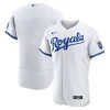Kansas City Royals Blank White Home Game Jersey - All Stitched