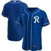 Kansas City Royals Blank Royal Blue Alternate Game Jersey - All Stitched