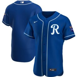 Kansas City Royals Blank Royal Blue Alternate Game Jersey - All Stitched