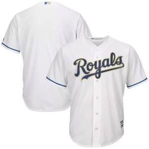 Kansas City Royals Blank World Series Champions Gold Trim Jersey - All Stitched