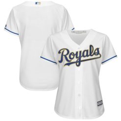 Alternative view of Kansas City Royals Blank World Series Champions Gold Trim Jersey - All Stitched
