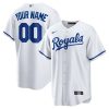 Custom Kansas City Royals White Home Jersey - All Stitched