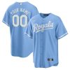 Custom Kansas City Royals Light Blue Alternate Jersey - All Stitched
