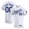 Custom Kansas City Royals White Home Elite Jersey - All Stitched