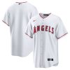 Los Angeles Angels Blank White Home Jersey - All Stitched