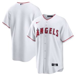 Los Angeles Angels Blank White Home Jersey - All Stitched