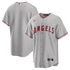 Los Angeles Angels Blank Grey Away Jersey - All Stitched
