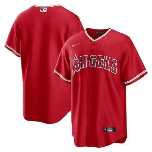 Los Angeles Angels Blank Red Alternate Jersey - All Stitched