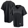 Los Angeles Angels Blank Triple Black Alternate Jersey - All Stitched
