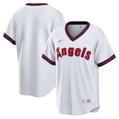 Los Angeles Angels Blank California Angels Cooperstown Throwback Jersey - All Stitched