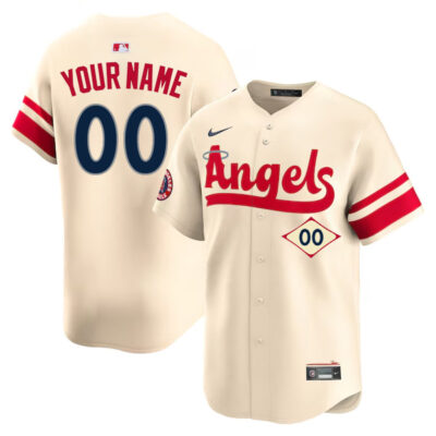 Custom Los Angeles Angels Cream City Connect Limited Jersey - All Stitched