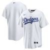 Los Angeles Dodgers Blank White Home Jersey - All Stitched
