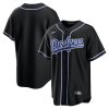Los Angeles Dodgers Blank Black Fashion Jersey - All Stitched