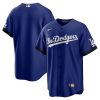 Los Angeles Dodgers Blank Royal City Connect Jersey - All Stitched