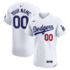 Custom Los Angeles Dodgers White Home Elite Jersey - All Stitched
