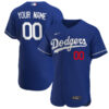 Custom Los Angeles Dodgers Royal Blue Alternate Elite Jersey - All Stitched