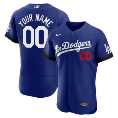Custom Los Angeles Dodgers Royal Blue City Connect Game Jersey - All Stitched