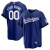 Custom Los Angeles Dodgers Royal Blue City Connect Jersey - All Stitched