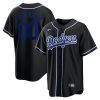 Custom Los Angeles Dodgers Black and Blue Jersey - All Stitched