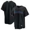 Miami Marlins Blank Black Alternate Jersey - All Stitched