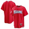 Miami Marlins Blank Red City Connect Jersey - All Stitched