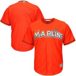 Miami Marlins Blank Orange Alternate Jersey - All Stitched