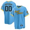 Custom Milwaukee Brewers Powder Blue City Connect Jersey - All Stitched