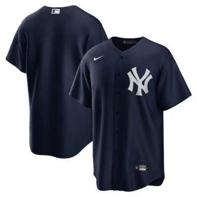 New York Yankees Blank Navy Alternate Jersey - All Stitched