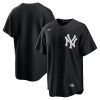 New York Yankees Blank Black White Fashion Jersey - All Stitched