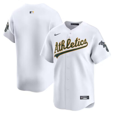 Oakland Athletics Blank White Home Limited Jersey - All Stitched