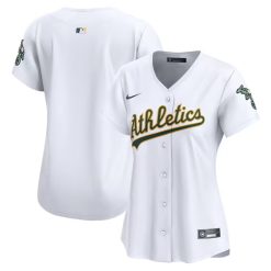 Alternative view of Oakland Athletics Blank White Home Limited Jersey - All Stitched