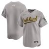 Oakland Athletics Blank Grey Away Limited Jersey - All Stitched