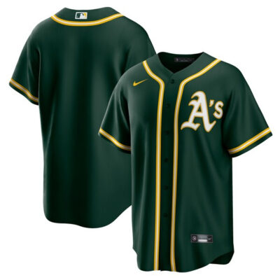 Oakland Athletics Blank A's Green Alternate Jersey - All Stitched